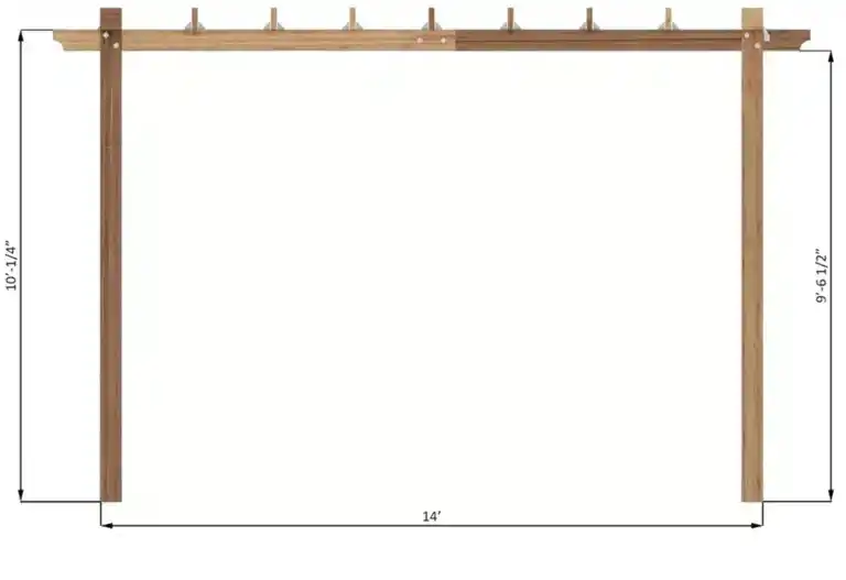 Проект беседки 3.6×4.9 м с чертежами