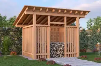 Проект дровяника 2.4×3: чертежи, планы и пошаговая инструкция