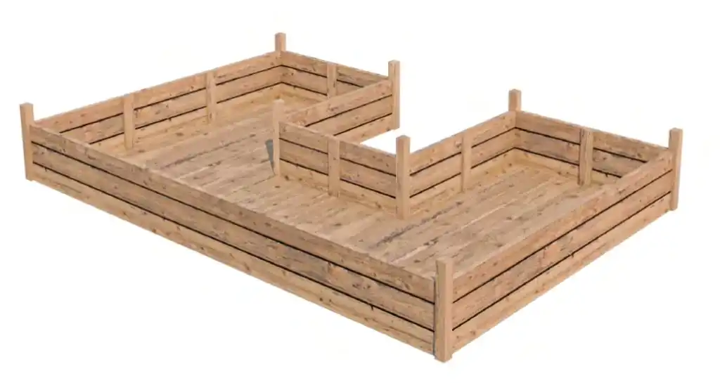 Проект грядки 2.4×3.65 м