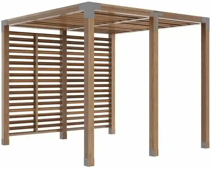 Деревянная пергола 3.6×3.6 м проект
