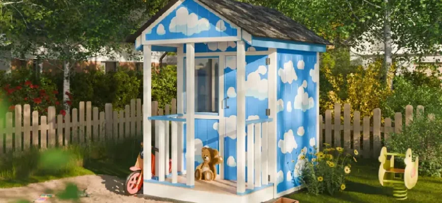 Чертежи проекта детского домика 1,83 × 2,44 м