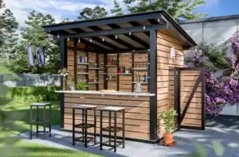 Проект садовый бар 2.4×3 м Садовый бар 2.4×3 м проект и чертежи